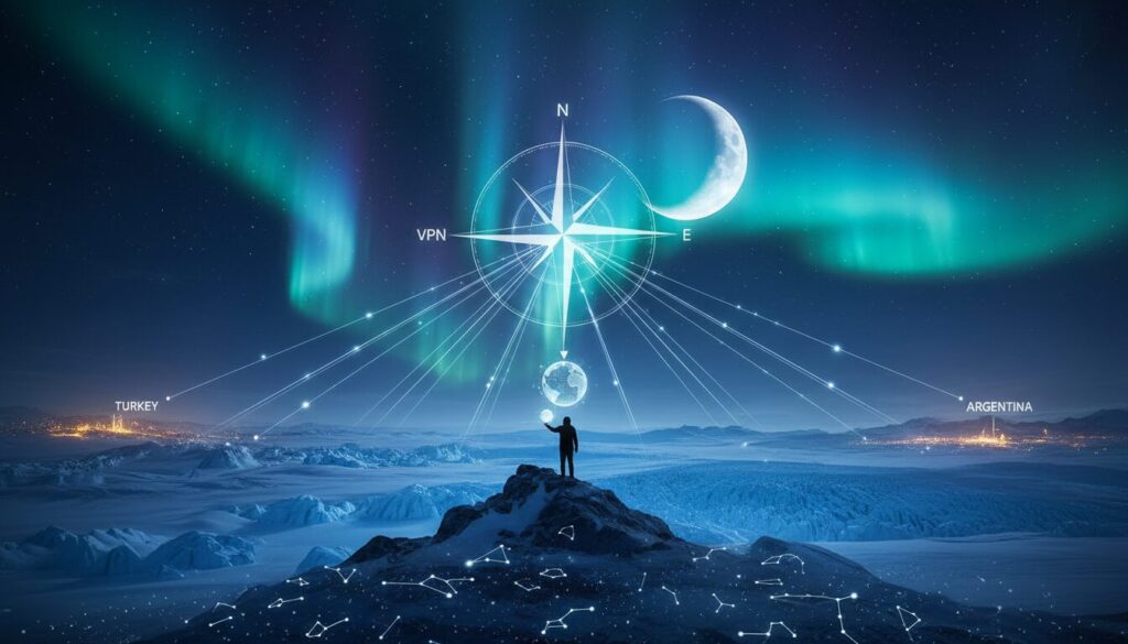 【VPN裏技】北極星を月額300円以下で見る！トルコ・アルゼンチン経由の登録手順とリスク解説