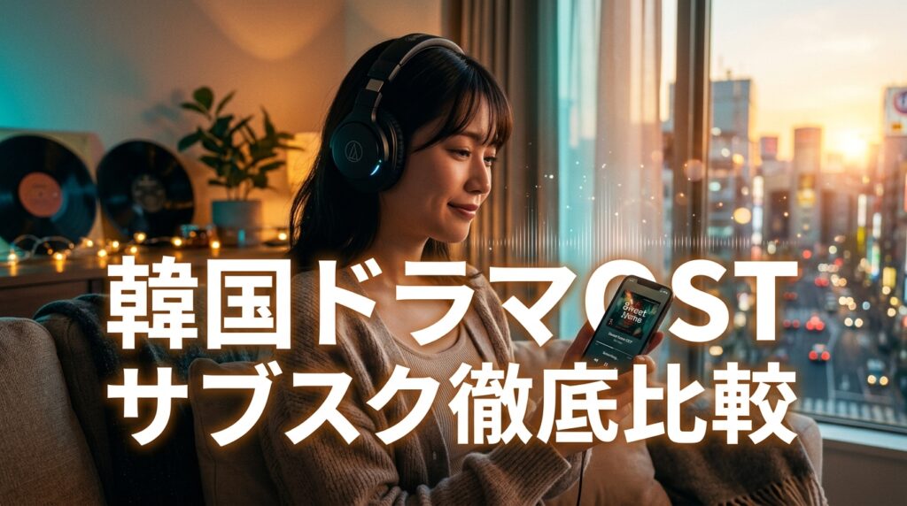 【2026最新】韓国ドラマOSTサブスク徹底比較！SpotifyとApple Musicどっち？歌詞和訳・配信曲数・失敗しない選び方ガイド