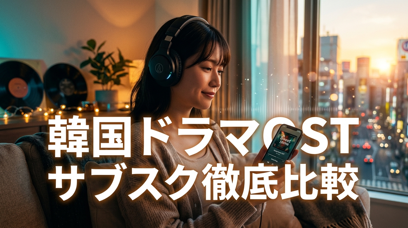 【2026最新】韓国ドラマOSTサブスク徹底比較！SpotifyとApple Musicどっち？歌詞和訳・配信曲数・失敗しない選び方ガイド