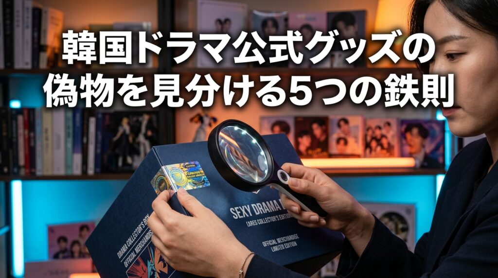 韓国ドラマ公式グッズの偽物を見分ける5つの鉄則！フリマ転売の罠と安全な正規購入ルート完全ガイド